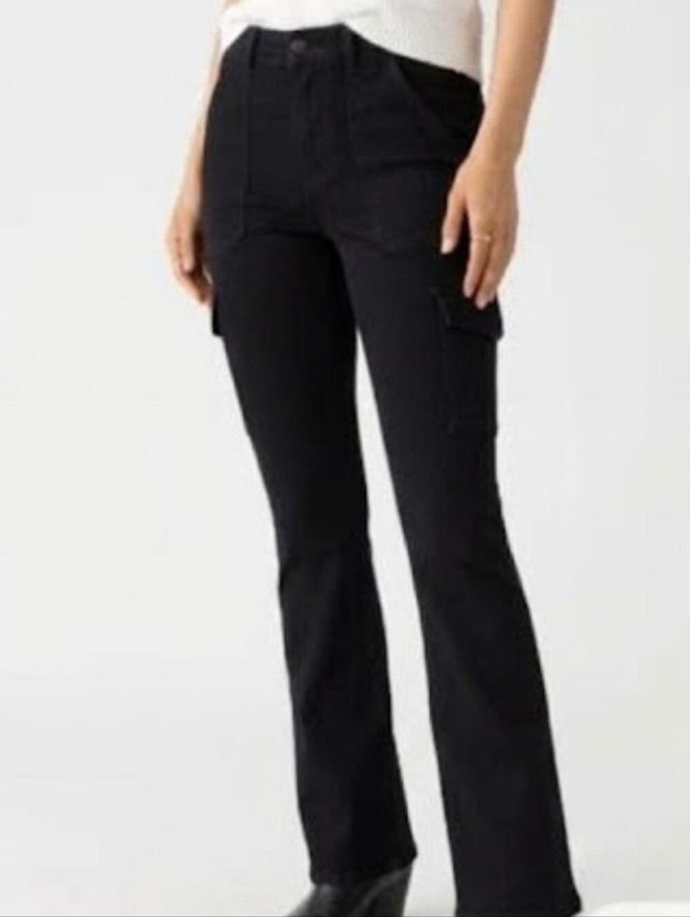 Sanctuary Sculpted Hayden Bootcut Denim Cargo Pants 31W